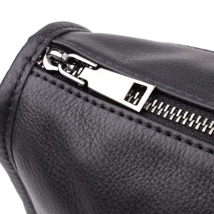 Стильна сумка на плече з натуральної шкіри Vintage 23001 Чорний