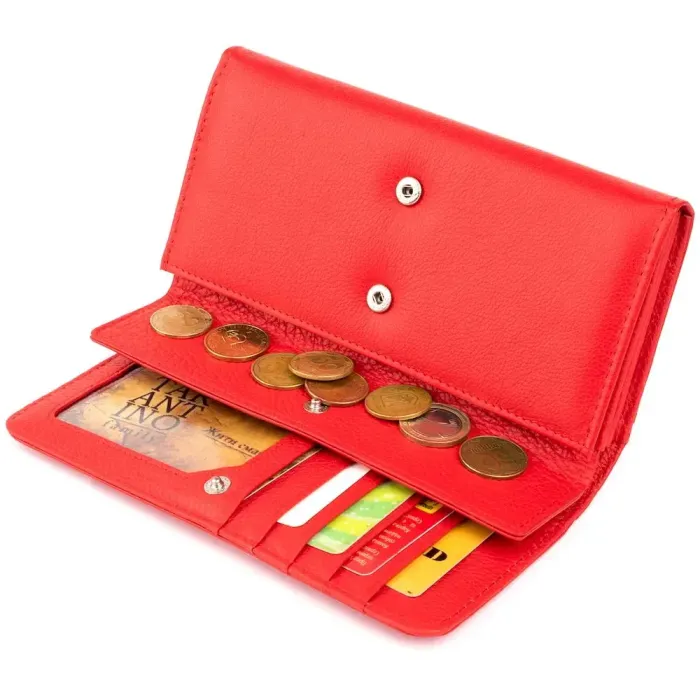 Гаманець шкіряний жіночий ST Leather 19287 Червоний