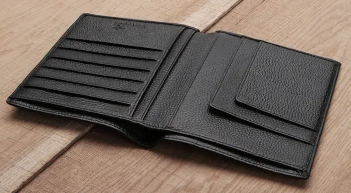 Гаманець SHVIGEL 13830 шкіряний з відділеннями для паспортів Чорний