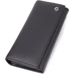 Місткий гаманець для жінок із натуральної шкіри ST Leather 23097 Чорний