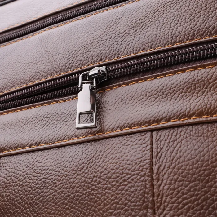 Сумка для чоловіків з ручкою для перенесення в руці з натуральної шкіри Vintage 23028 Коричневый