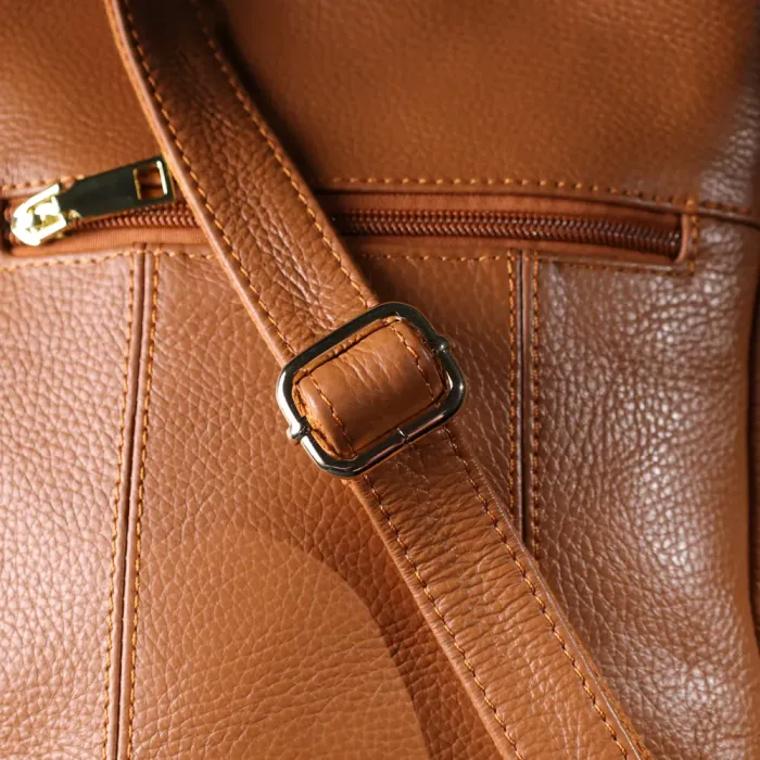 Зручна вертикальна сумка жіноча з натуральної шкіри 15125 Vintage Рудий