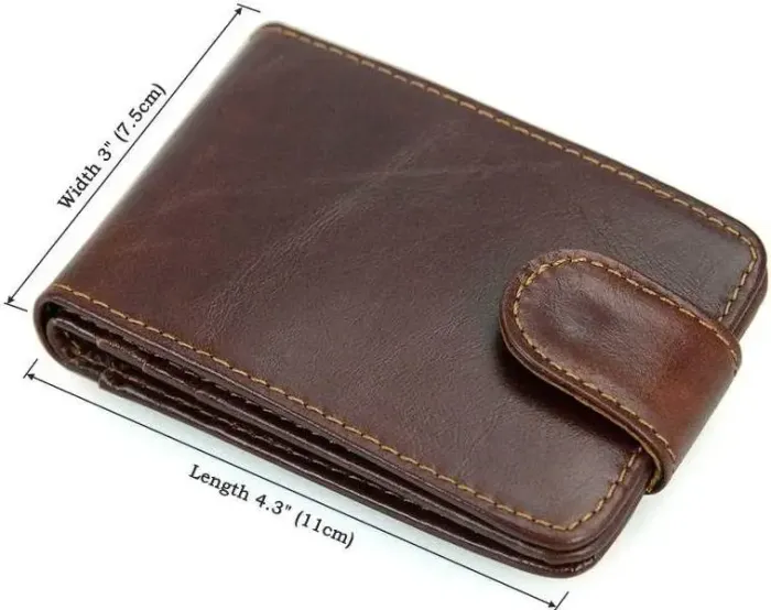 Кредитниця чоловіча Vintage 14509 шкіряна Коричнева