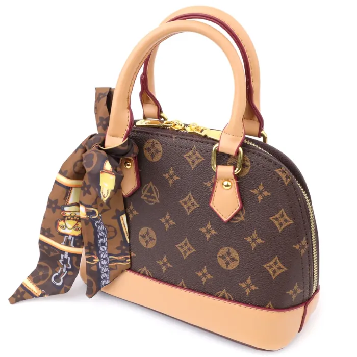 Каркасна жіноча сумка з екошкіри Vintage 15152 Коричневий