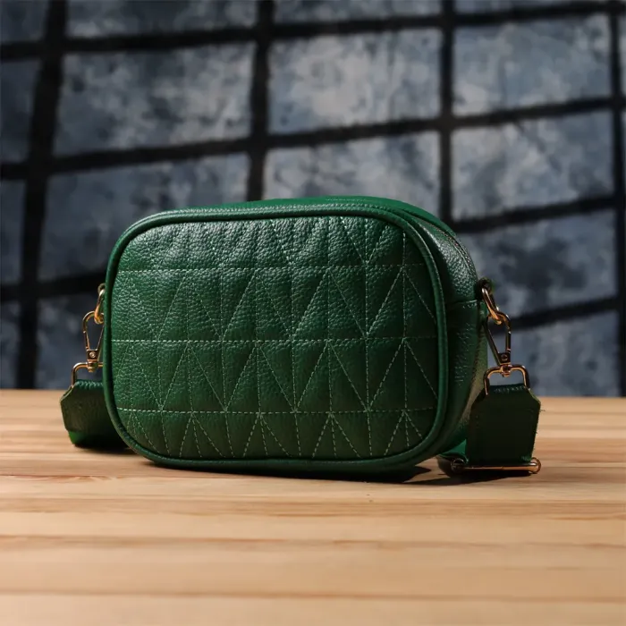 Цікава сумка для жінок з натуральної шкіри Vintage 22900 Зелений