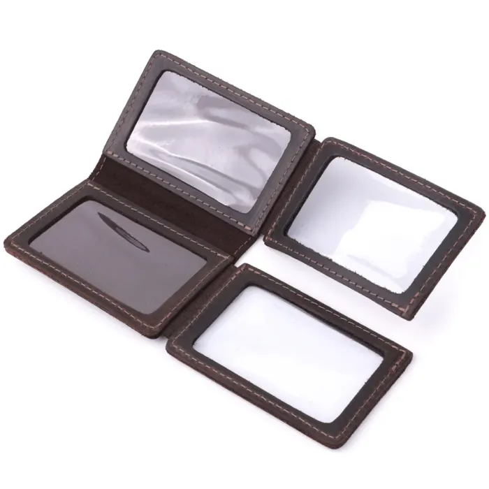 Стильна обкладинка на автодокументи у вінтажній шкірі GRANDE PELLE 22873 Темно-коричнева