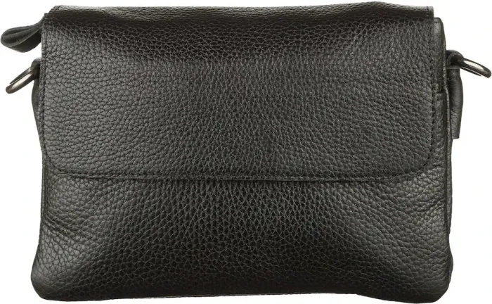 Чоловіча сумка SHVIGEL 11038 шкіряна, Чорна