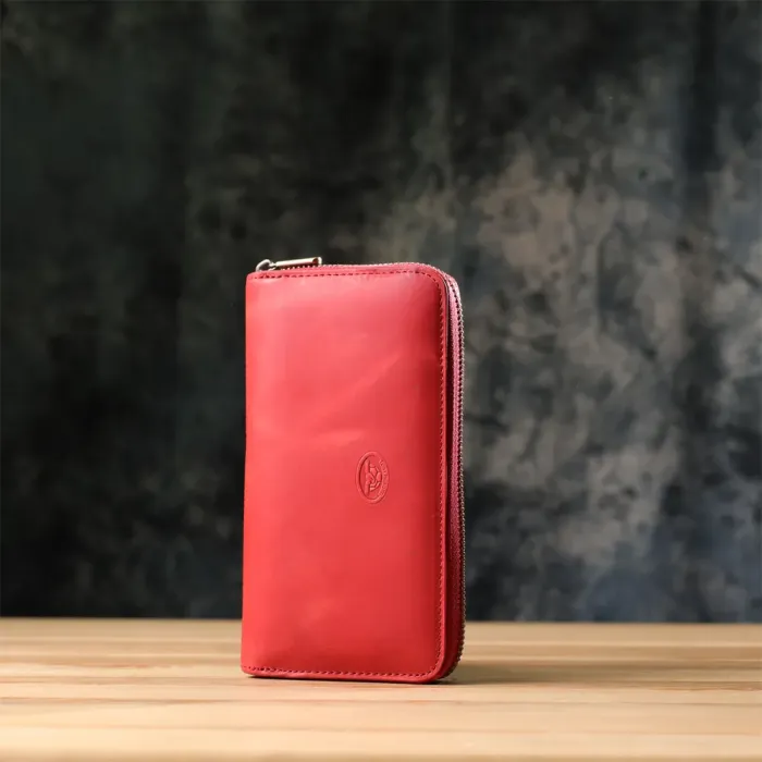 Унікальний жіночий гаманець з матової натуральної шкіри Tony Perotti 20834_1 (2250 rosso) Червоний