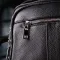 Чоловіча вертикальна сумка з натуральної шкіри Vintage 15112 Чорний