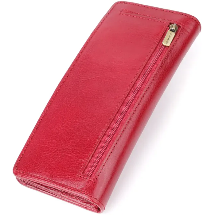 Стильний жіночий гаманець із глянсової натуральної шкіри Tony Perotti 20895_1 (2701Z rosso) Червоний