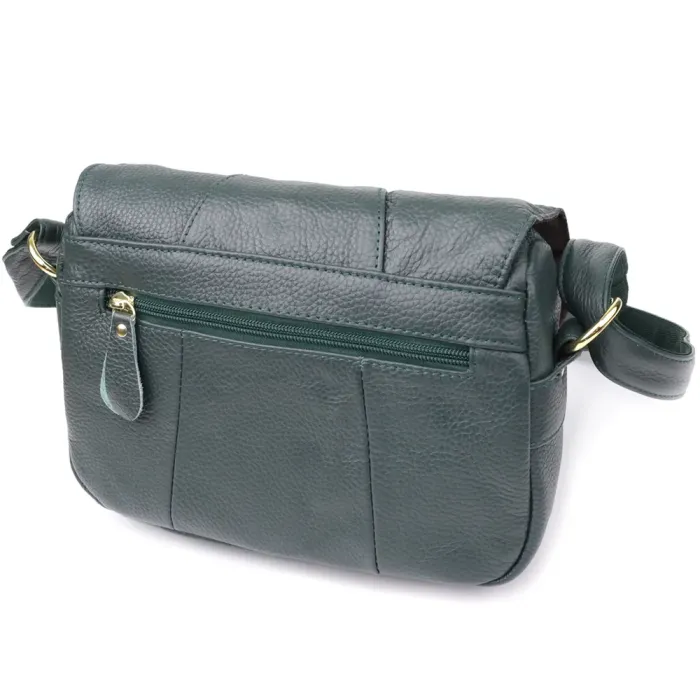 Повсякденна жіноча сумка з натуральної шкіри Vintage 22970 Зелений