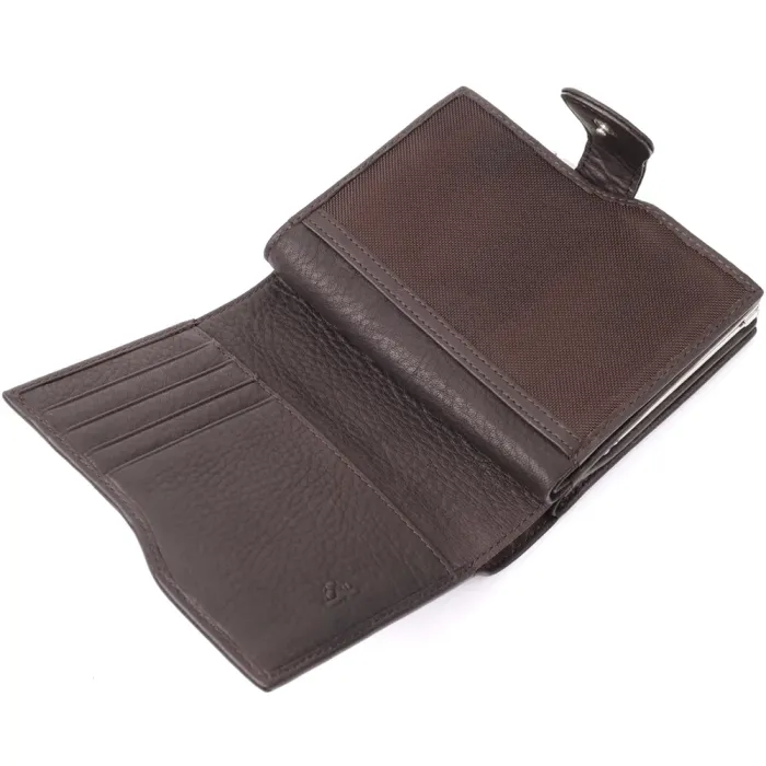 Місткий жіночий вертикальний гаманець з натуральної шкіри Tony Perotti 20841_1 (2656 moro) Коричневий