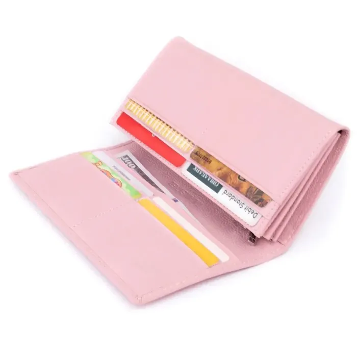 Гаманець на магнітах із клапаном жіночий ST Leather 19245 Рожевий