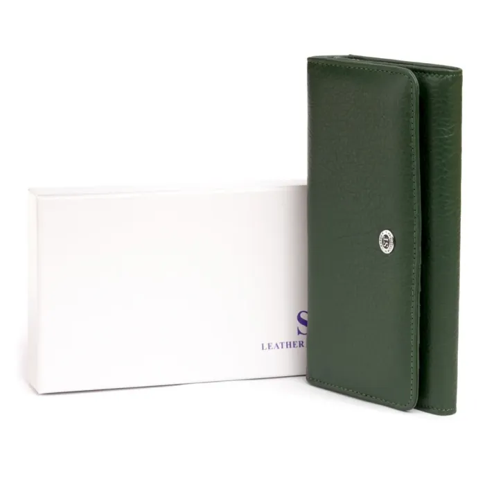 Гаманець шкіряний жіночий ST Leather 19286 Зелений