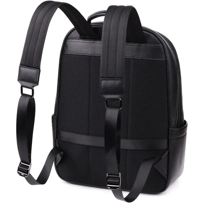 Місткий рюкзак для чоловіків з натуральної шкіри Vintage 23045 Чорний