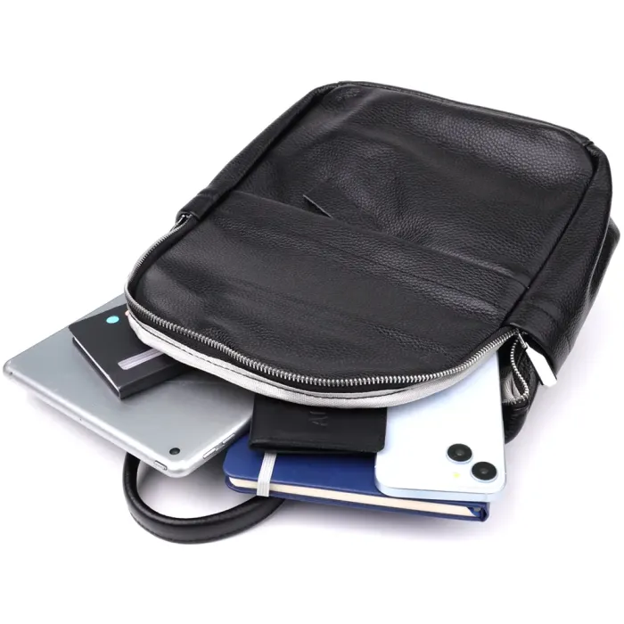 Надійний жіночий рюкзак з натуральної шкіри Vintage 23060 Чорний