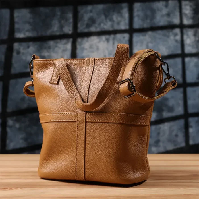 Стильна жіноча сумка з натуральної шкіри Vintage 22994 Рудий