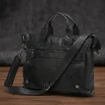 Сумка чоловіча Vintage 14067 з ручками Чорна