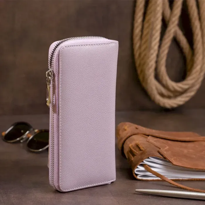 Клатч шкіряний жіночий ST Leather 19282 Ліловий