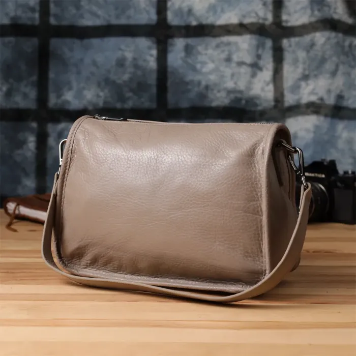 Стильна жіноча сумка на плече з натуральної шкіри Vintage 23002 Темно-сірий