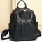 Стильна жіноча сумка міська на плечі 25х33х14, рюкзак з натуральної шкіри, чорний