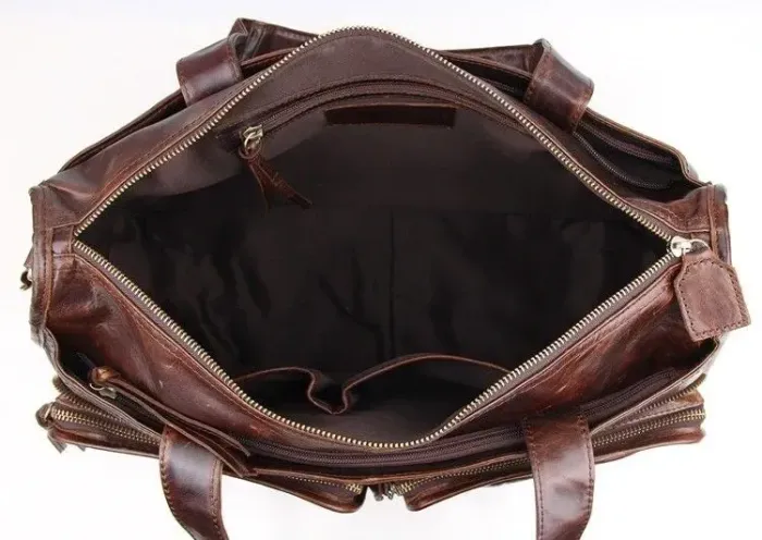 Сумка чоловіча Vintage 14243 шкіряна Коричнева