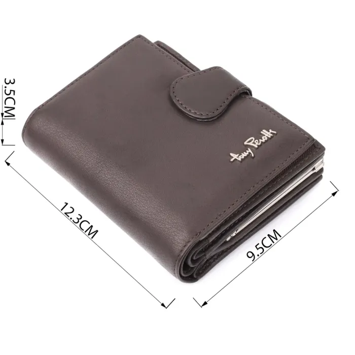 Місткий жіночий вертикальний гаманець з натуральної шкіри Tony Perotti 20841_1 (2656 moro) Коричневий