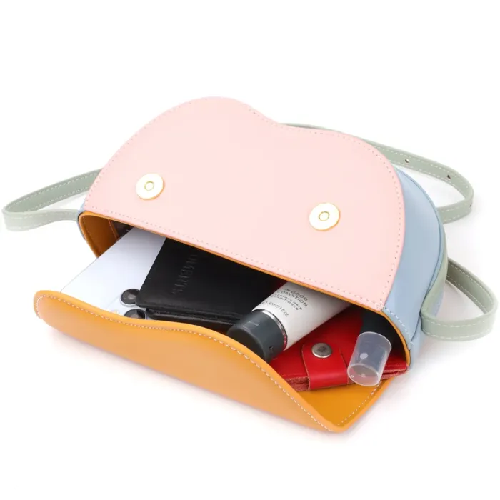 Оригінальна жіноча сумка з якісної екошкіри Vintage 15127 Різнокольоровий