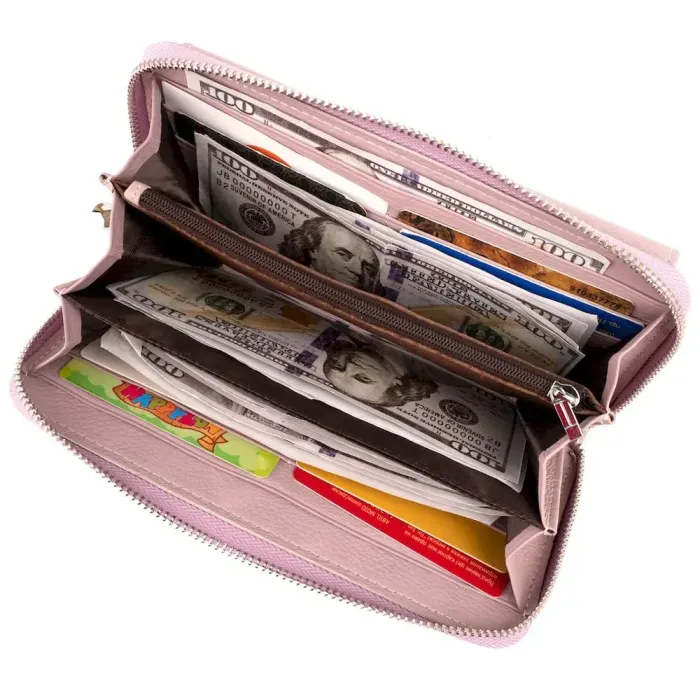 Гаманець шкіряний жіночий ST Leather 19295 Ліловий