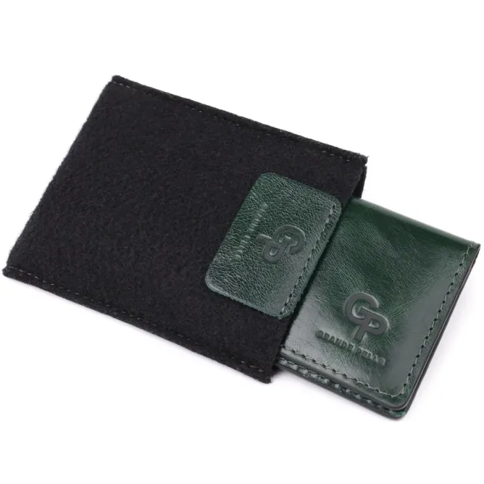 Чудова обкладинка на документи з натуральної гладкої шкіри GRANDE PELLE 22942 Зелений