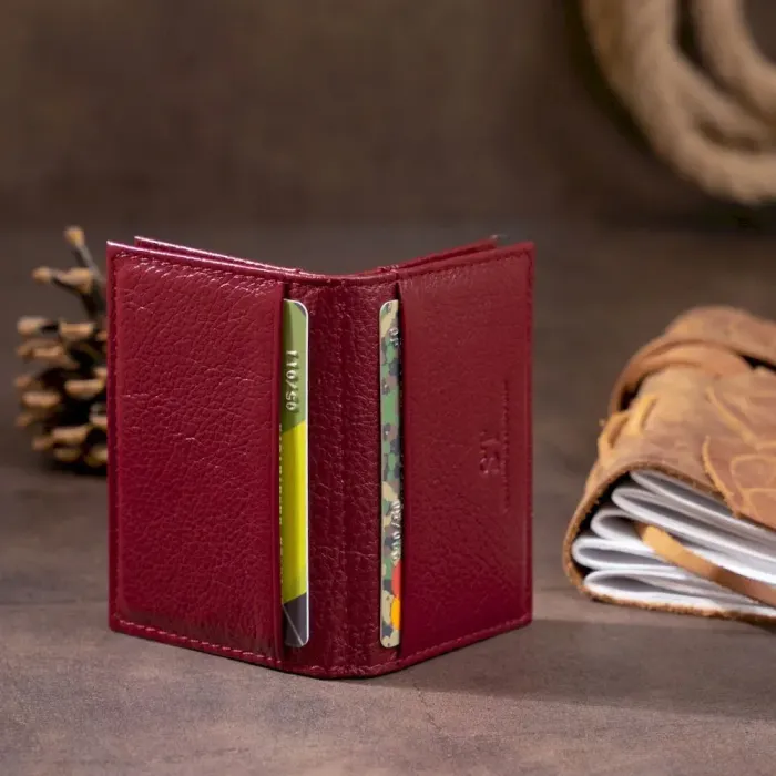 Візитниця-книжка ST Leather 19218 Бордова