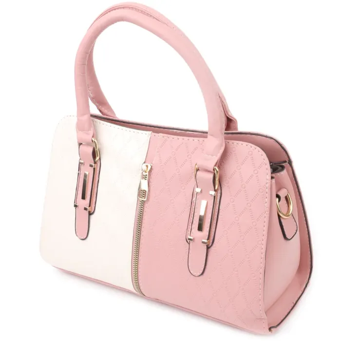 Стильна жіноча сумка на літо з якісної екошкіри Vintage 15130 Рожевий