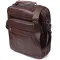 Сумка чоловіча з ручкою для перенесення в руці з натуральної шкіри Vintage 23030 Коричневий