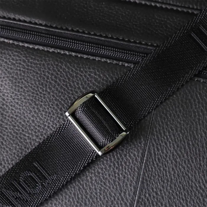 Чоловіча сумка-портфель для ноутбука із зернистої натуральної шкіри Tony Perotti 20864_1 (6036-38 nero) Чорний