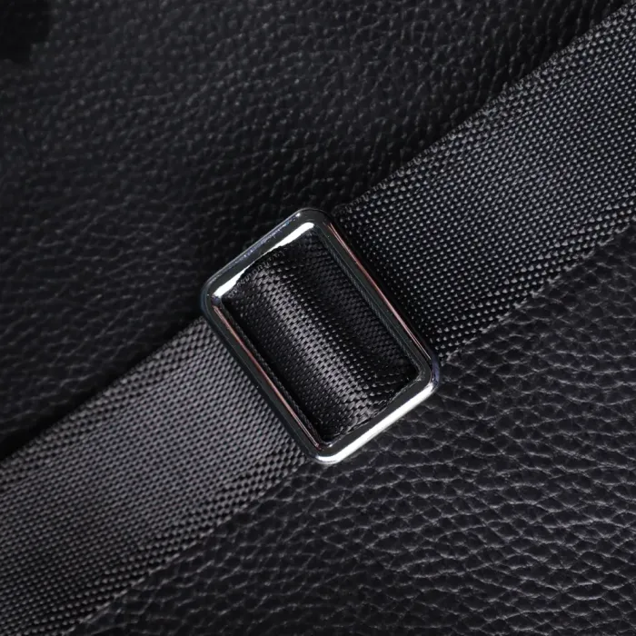 Зручна вертикальна сумка для чоловіків з натуральної шкіри Vintage 22862 Чорний