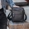 Чоловіча барсетка 18х21х7, сумка шкіряна планшетка через плече Tiding Bag SK N5386 чорна