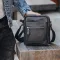 Чоловіча барсетка 18х21х7, сумка шкіряна планшетка через плече Tiding Bag SK N5386 чорна
