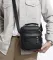 Чоловіча сумка барсетка 17x21x9, шкіряна сумочка планшет Tiding Bag 75003 чорна