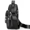 Чоловіча сумка барсетка 17x21x9, шкіряна сумочка планшет Tiding Bag 75003 чорна