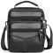 Чоловіча сумка барсетка 17x21x9, шкіряна сумочка планшет Tiding Bag 75003 чорна