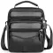 Чоловіча сумка барсетка 17x21x9, шкіряна сумочка планшет Tiding Bag 75003 чорна