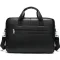 Шкіряна чоловіча сумка для ноутбука і документів чорна 39х28х8, портфель для офісного працівника, чорний