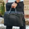 Чоловіча шкіряна класична сумка для ноутбука та документів 40x30x8, вмісткий портфель для паперів KL-63834, чорний