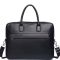 Шкіряна чоловіча сумка для ноутбука 40х30х8, офісний діловий портфель Tiding Bag M364A чорний