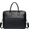 Шкіряна чоловіча сумка для ноутбука 40х30х8, офісний діловий портфель Tiding Bag M364A чорний