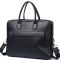 Шкіряна чоловіча сумка для ноутбука 40х30х8, офісний діловий портфель Tiding Bag M364A чорний