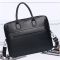 Шкіряна чоловіча сумка для ноутбука 40х30х8, офісний діловий портфель Tiding Bag M364A чорний