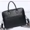 Шкіряна чоловіча сумка для ноутбука 40х30х8, офісний діловий портфель Tiding Bag M364A чорний