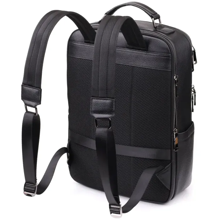 Багатофункціональний рюкзак для чоловіків з натуральної шкіри Vintage 23044 Чорний