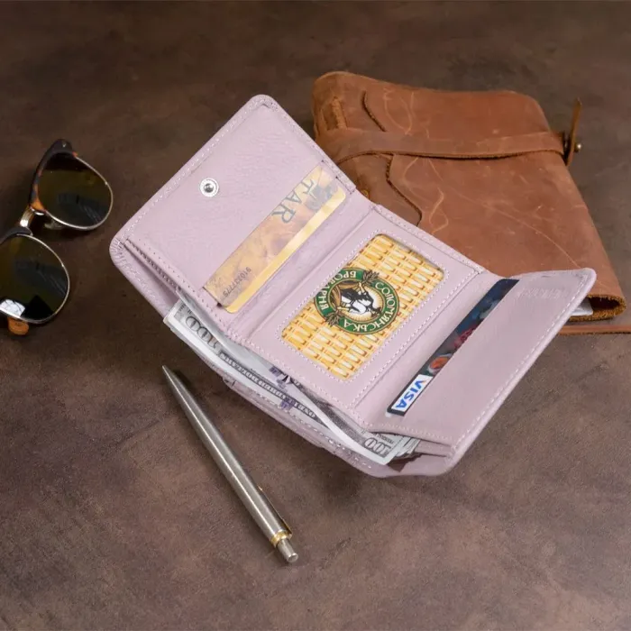 Компактний жіночий гаманець ST Leather 19254 Ліловий